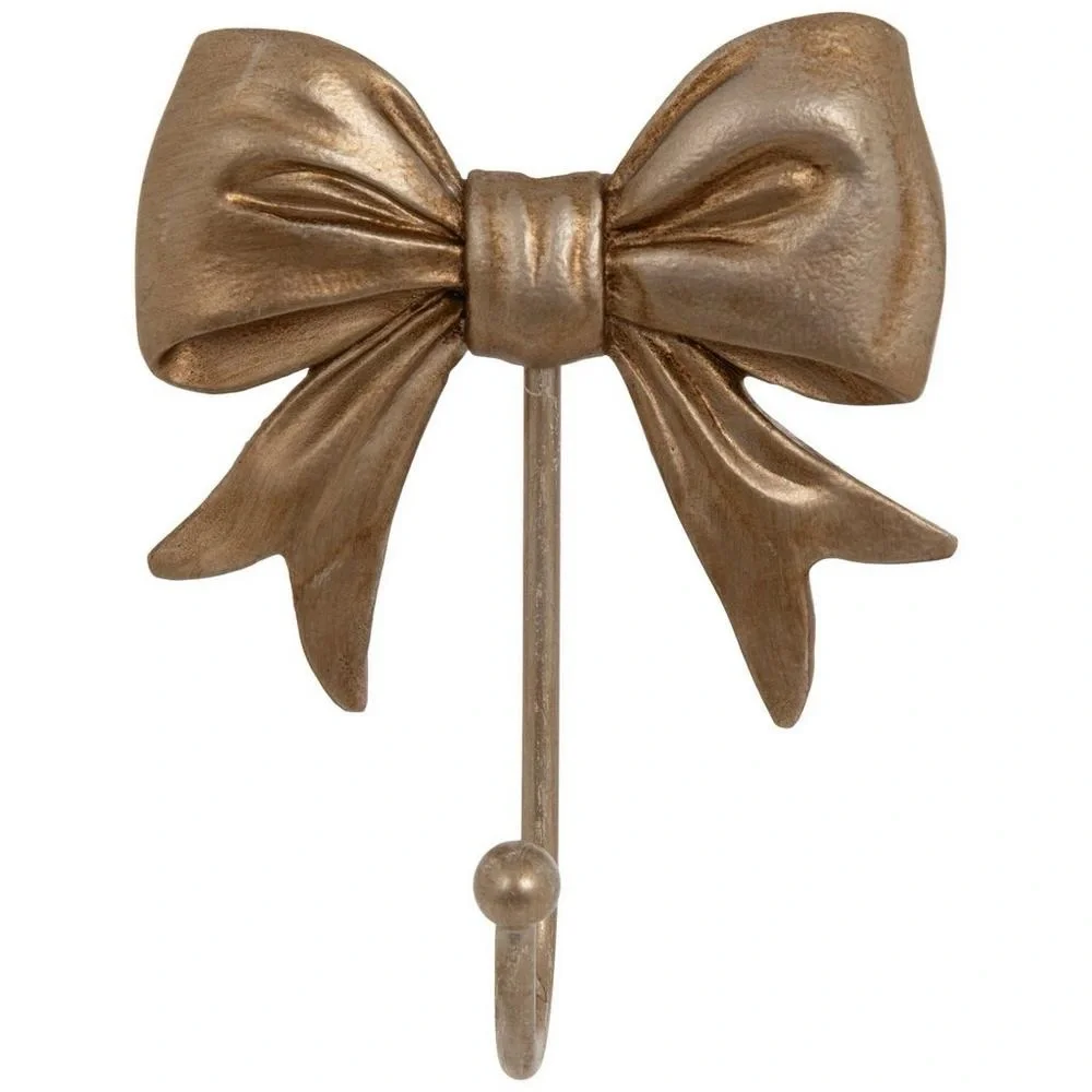 🆕Gold Bow Wall Hooks, Bundle Of 2